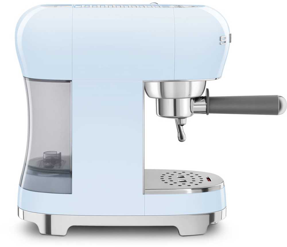 Kavos Aparatas - SMEG ECF02PBEU 15-Bar Pusiau automatinis Espresso Aparatas 1.1L Vandens Bakas Mėlynas