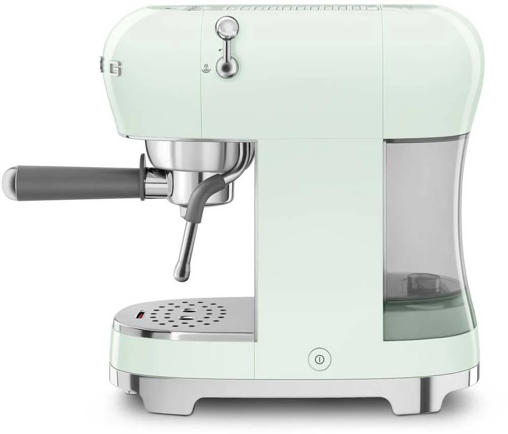 Kavos Aparatas - SMEG ECF02PGEU 15-Bar Pusiau automatinis Espresso Aparatas su Garų Antgaliu Žalia