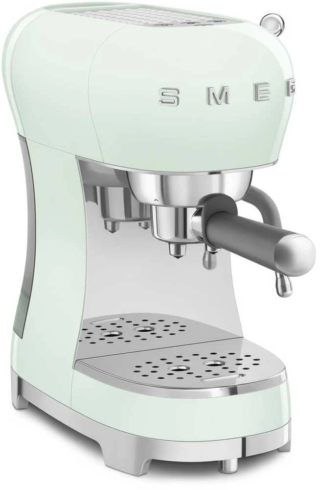 Kavos Aparatas - SMEG ECF02PGEU 15-Bar Pusiau automatinis Espresso Aparatas su Garų Antgaliu Žalia