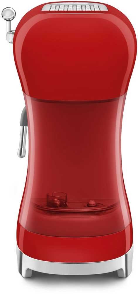 Kavos Aparatas - SMEG ECF02RDEU 15-Bar Pusiau automatinis Espresso Aparatas Su Garų Antgaliu, 1.1L Raudonas