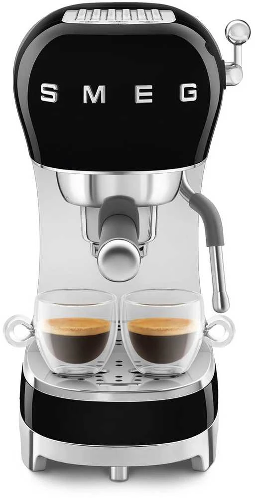 Smeg Espresso rankinis kavos aparatas ECF02BLEU, Juodos spalvos