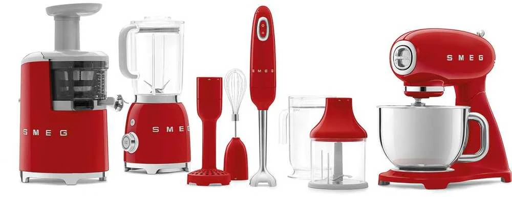 Virtuvinis kombainas Smeg SMF03RDEU, Raudonos spalvos