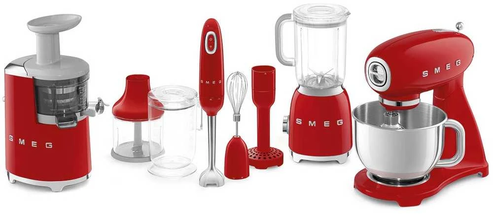 Virtuvinis kombainas Smeg SMF03RDEU, Raudonos spalvos