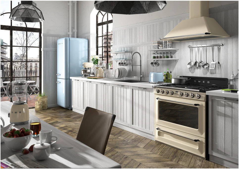 Smeg Skrudintuvas TSF01CREU, kreminės spalvos