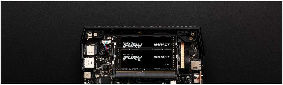 Operatyvioji atmintis (RAM) Kingston Fury Impact, 32GB (16GB 2G x 64-Bit x 2 vnt.) | KF432S20IBK2/32
