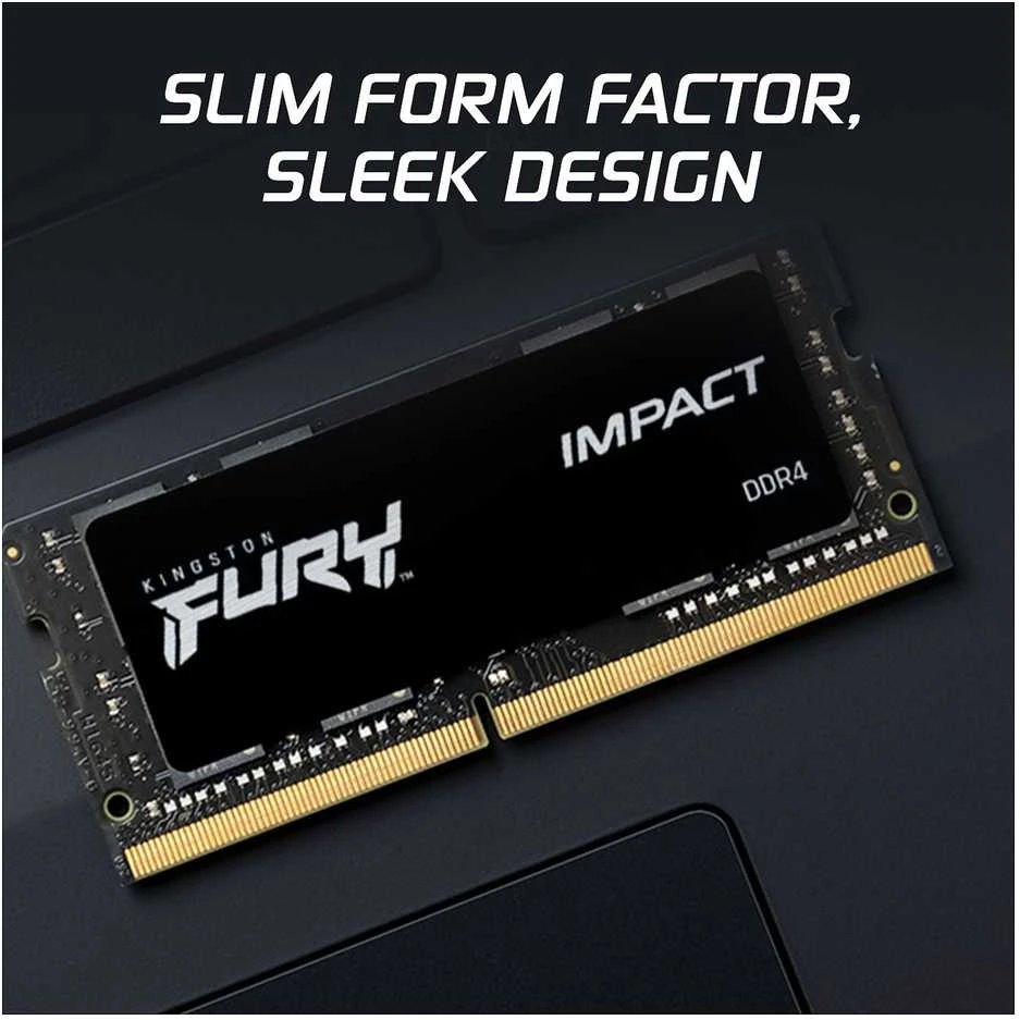 Nešiojamo kompiuterio atmintis HyperX Kingstonas | Fury Impact | 2x8 GB | SODIMM | 3200 MHz | Užrašų knygelė | Registracijos Nr. | ECC Nr