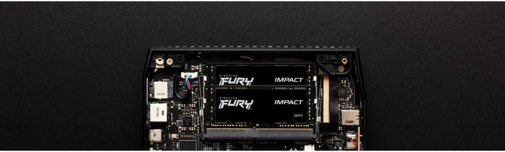 Nešiojamo kompiuterio atmintis HyperX Kingstonas | Fury Impact | 2x8 GB | SODIMM | 3200 MHz | Užrašų knygelė | Registracijos Nr. | ECC Nr