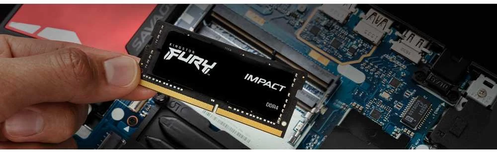 Nešiojamo kompiuterio atmintis HyperX Kingstonas | Fury Impact | 16 GB | DDR4 | 3200 MHz | Užrašų knygelė | Registracijos Nr. | ECC Nr