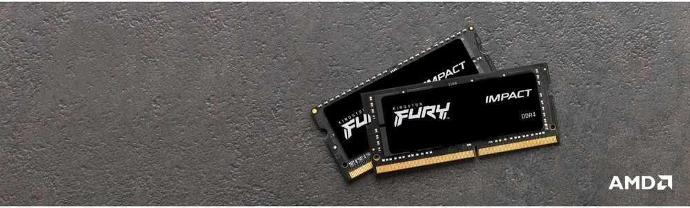 Nešiojamo kompiuterio atmintis HyperX Kingstonas | Fury Impact | 16 GB | DDR4 | 3200 MHz | Užrašų knygelė | Registracijos Nr. | ECC Nr