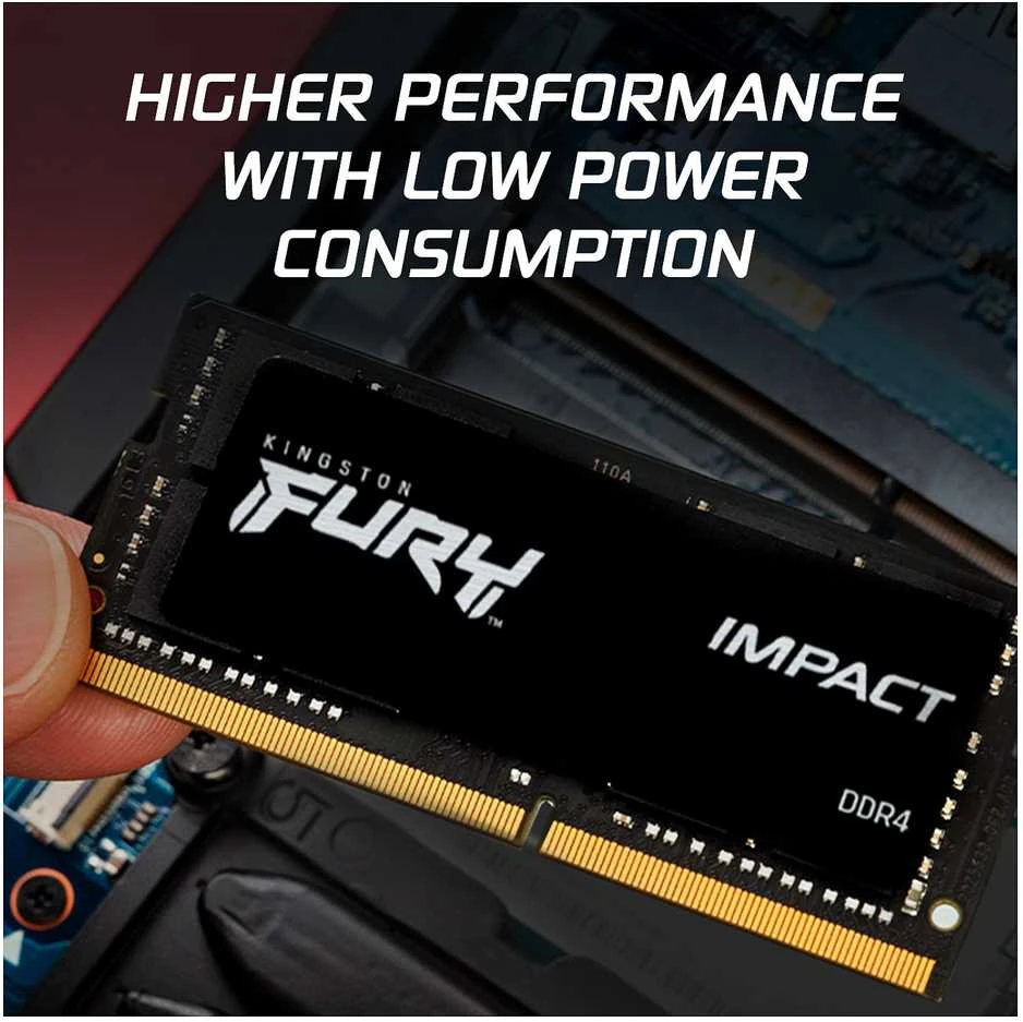 Nešiojamo kompiuterio atmintis HyperX Kingstonas | Fury Impact | 2x8 GB | SODIMM | 3200 MHz | Užrašų knygelė | Registracijos Nr. | ECC Nr