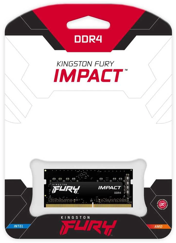 Nešiojamo kompiuterio atmintis HyperX Kingstonas | Fury Impact | 16 GB | DDR4 | 3200 MHz | Užrašų knygelė | Registracijos Nr. | ECC Nr