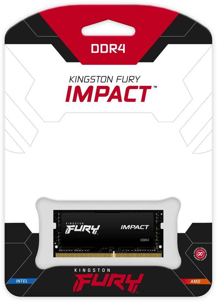 Vidinė atmintis (RAM) Kingston Fury Impact 32 GB, DDR4, 3200 MHz, PC/serveris, Registered No, ECC No