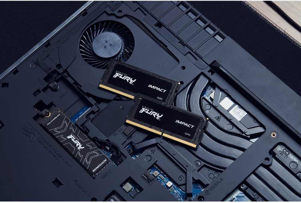 RAM „Kingston KF548S38IB-8“ 8 GB 4800 MHz DDR5 CL38 SODIMM FURY Impact atmintis | „Kingston“