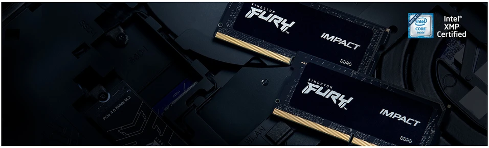 RAM „Kingston KF560S38IBK2-32“ 32 GB 6000 MT/s DDR5 CL38 SODIMM (2 vnt. rinkinys) „FURY Impact PnP“ | „Kingston“