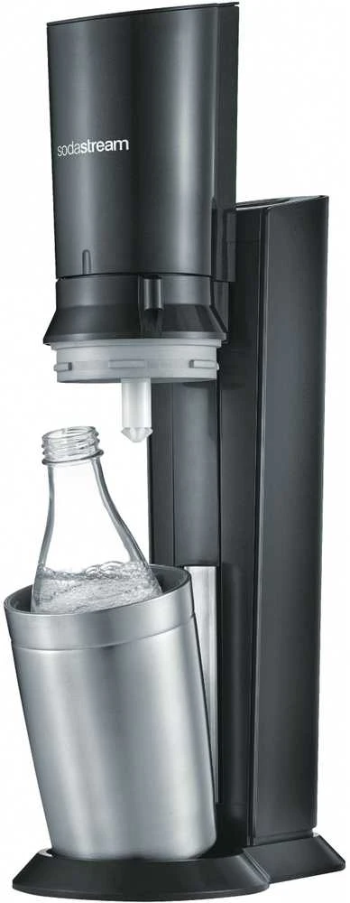 SodaStream Soda Maker Crystal 3 0 QC juodas Juodas incl 1 Glasbottle (1016411410)