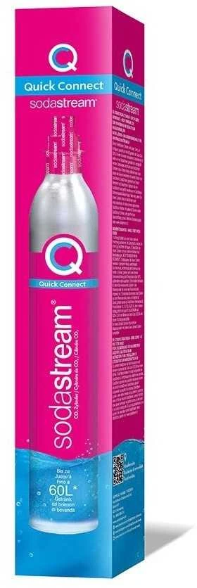 SodaStream Quick Connect CO2 angliarūgštės cilindras 60L, rožinis