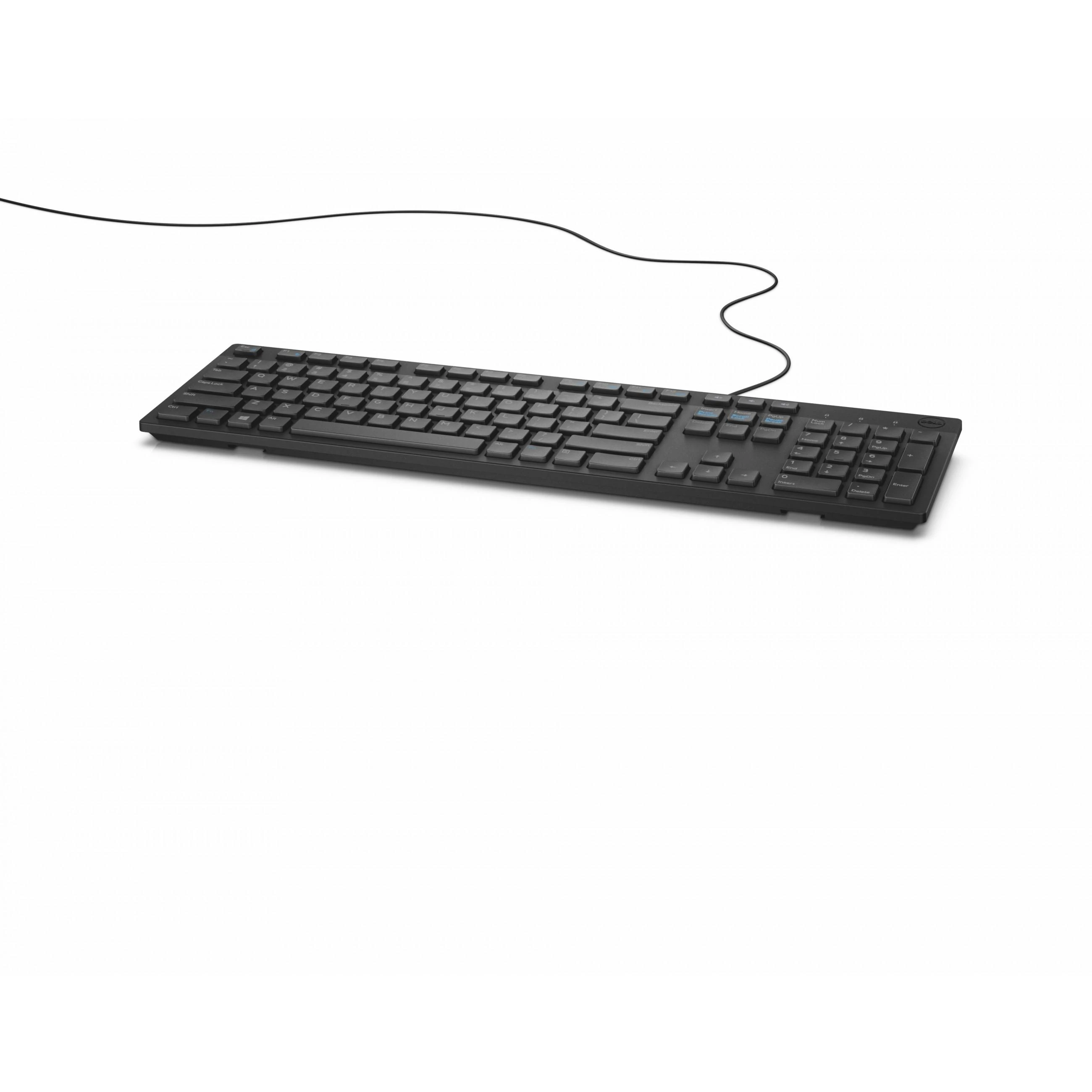 Dell multimedijos klaviatūra KB216, juoda, vokiškas išdėstymas