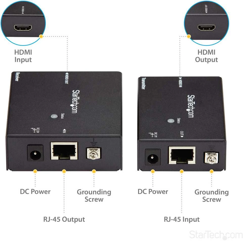 StarTech HDMI OVER CAT 5 EXTENDER AV signalo perdavimo sistema (ST121HDBTE)
