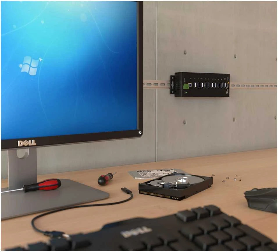 StarTech ST1030USBM 10 prievadų pramoninis USB 3.0