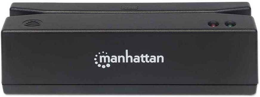 Inline MANHATTAN Magnetkartenleser USB drei Spuren Leser juodas