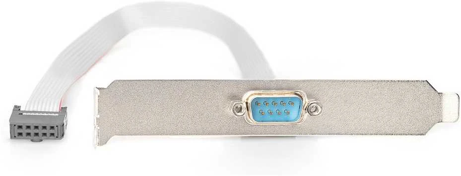 Premiumcord DIGITUS Serial Slot Bracket Bracket adapterio kabelis, DB9, D-Sub9/M - IDC 2x5pin/F, 0,25m, AK-610300-003E