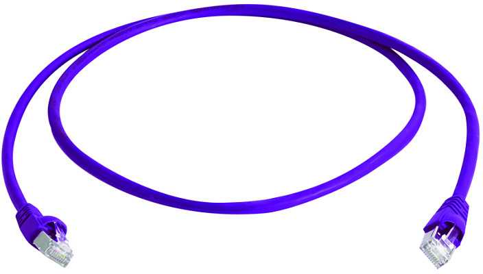 Sonstige Telegärtner Telegärtner Komutacinis kabelis, S/FTP, PiMF, Cat 6A (ISO/IEC), violetinis, 5,0 m (L00003A0147)