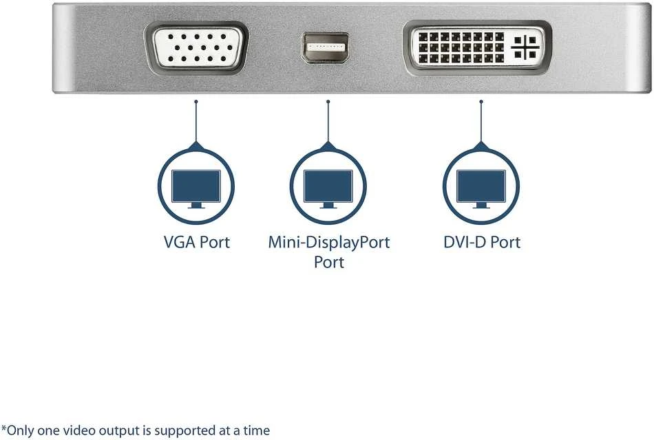 „StarTech“ USB-C stotis / replikatorius (CDPVGDVHDMDP)