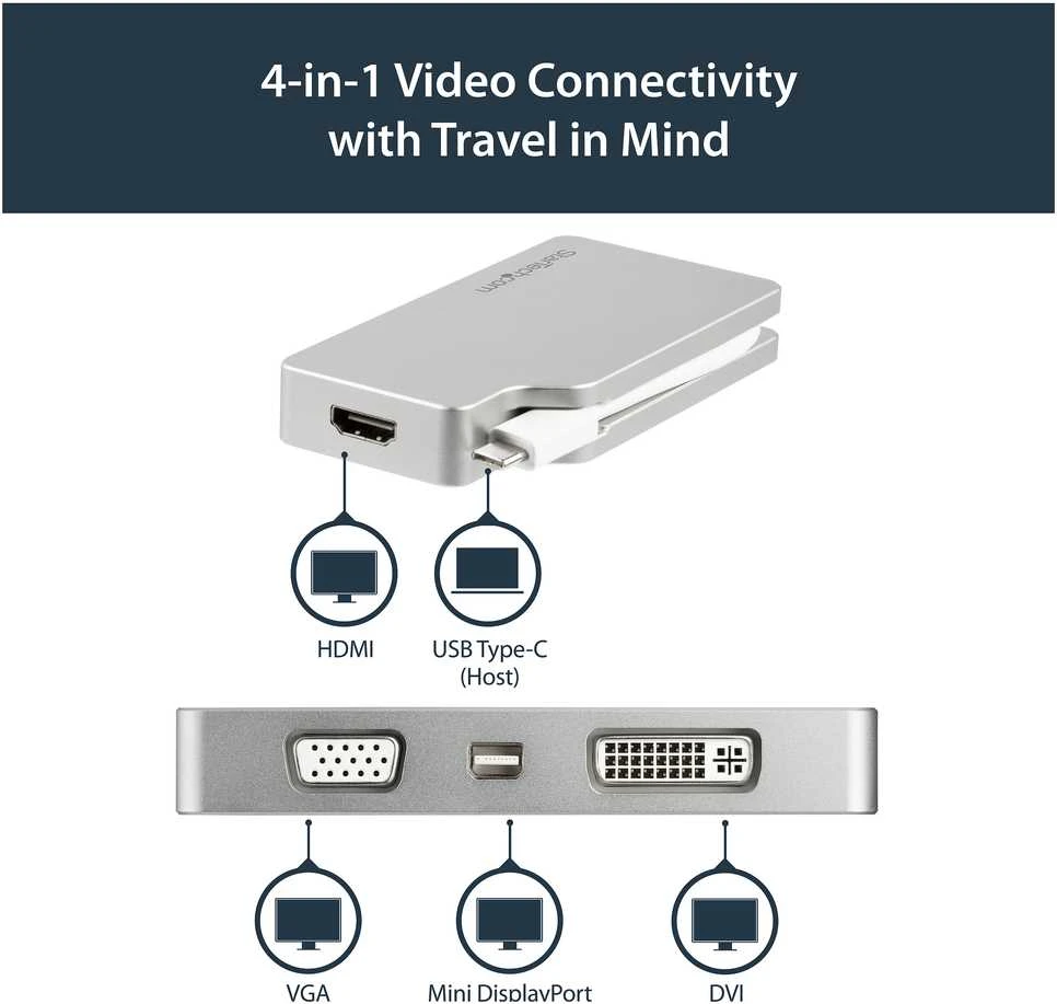 „StarTech“ USB-C stotis / replikatorius (CDPVGDVHDMDP)