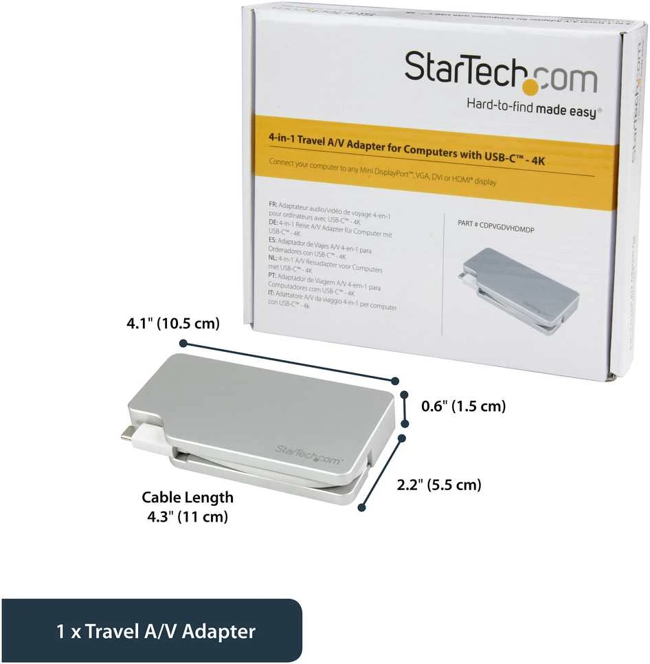 „StarTech“ USB-C stotis / replikatorius (CDPVGDVHDMDP)