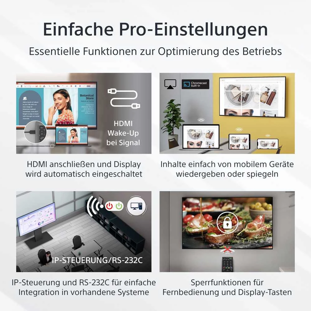 Monitorius Sony 50 colių profesionalus BRAVIA LCD 350 nitų ekranas