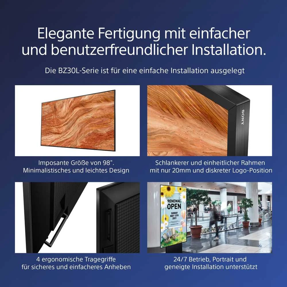 Monitorius Sony Deutschland FW-98BZ30L - FW-98BZ30L 98 PRO BRAVIA LCD 440