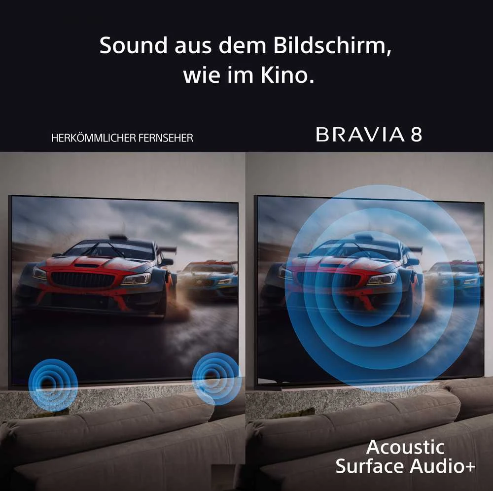 Televizorius Sony 55" BRAVIA 8 OLED 4K su imtuvu, įskaitant 3 metų PrimeSupport - ES versija