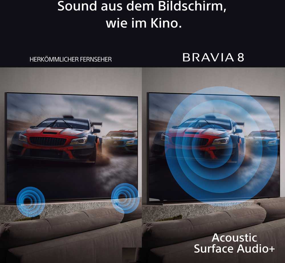 Televizorius Sony 65" BRAVIA 8 OLED 4K su imtuvu, įskaitant 3 metų PrimeSupport - ES versija