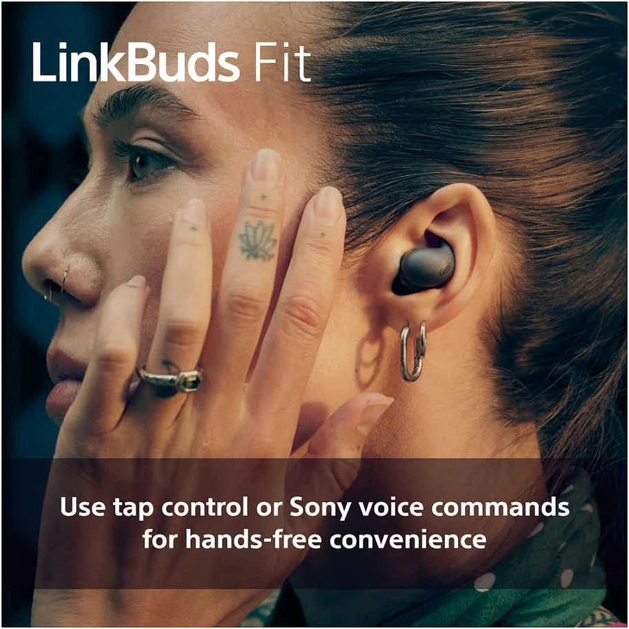 Ausinės Sony LinkBuds Fit, Juodos spalvos