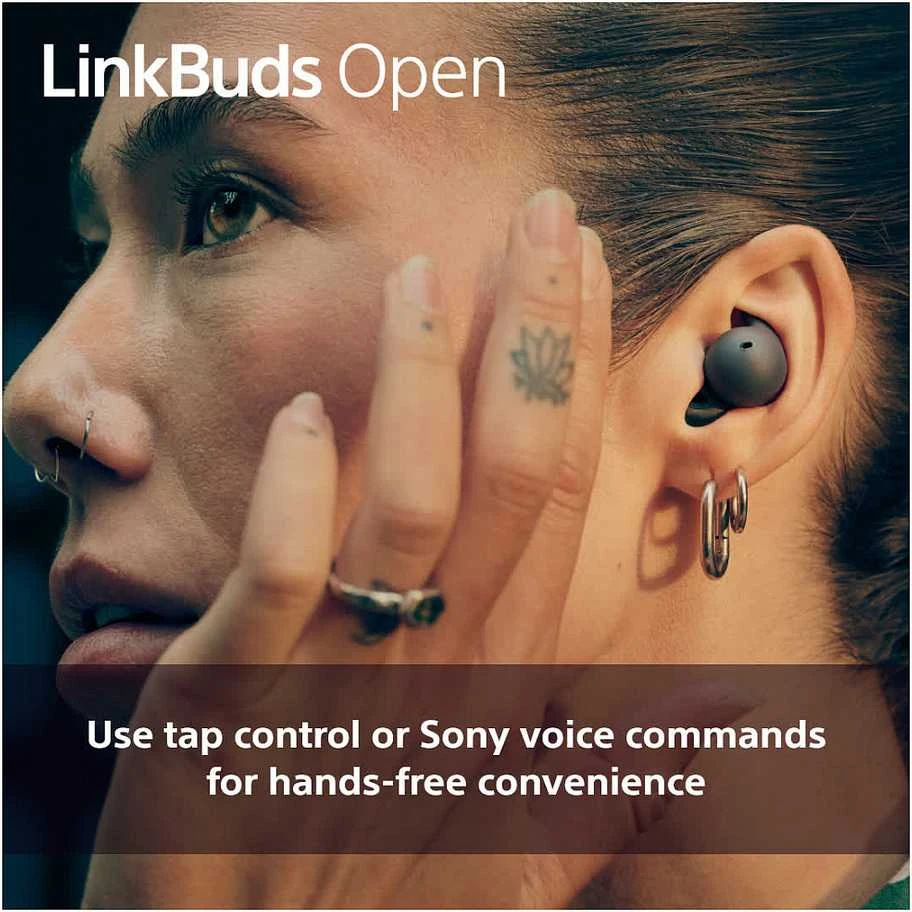 Ausinės Sony LinkBuds Open, Juodos spalvos