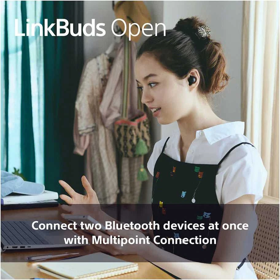 Ausinės Sony LinkBuds Open, Juodos spalvos