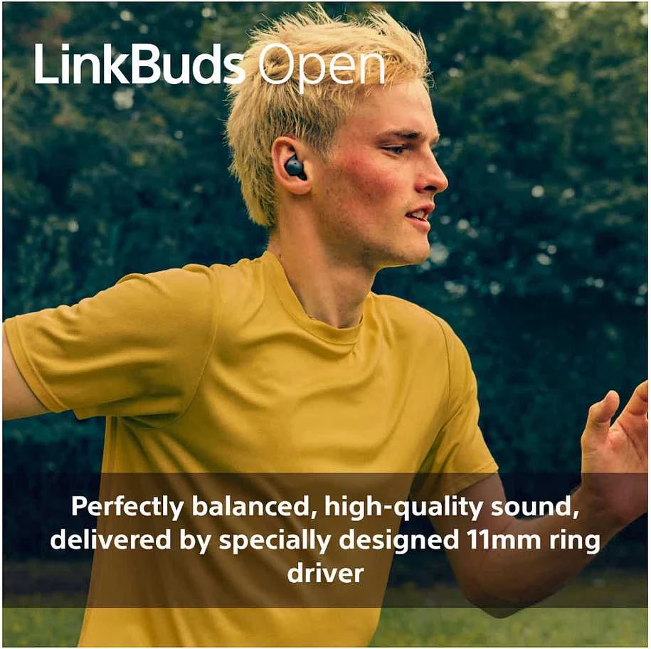 Ausinės Sony LinkBuds Open, Juodos spalvos