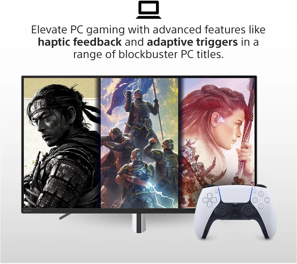 „Sony DualSense“ žaidimų valdiklis, baltas, PS5