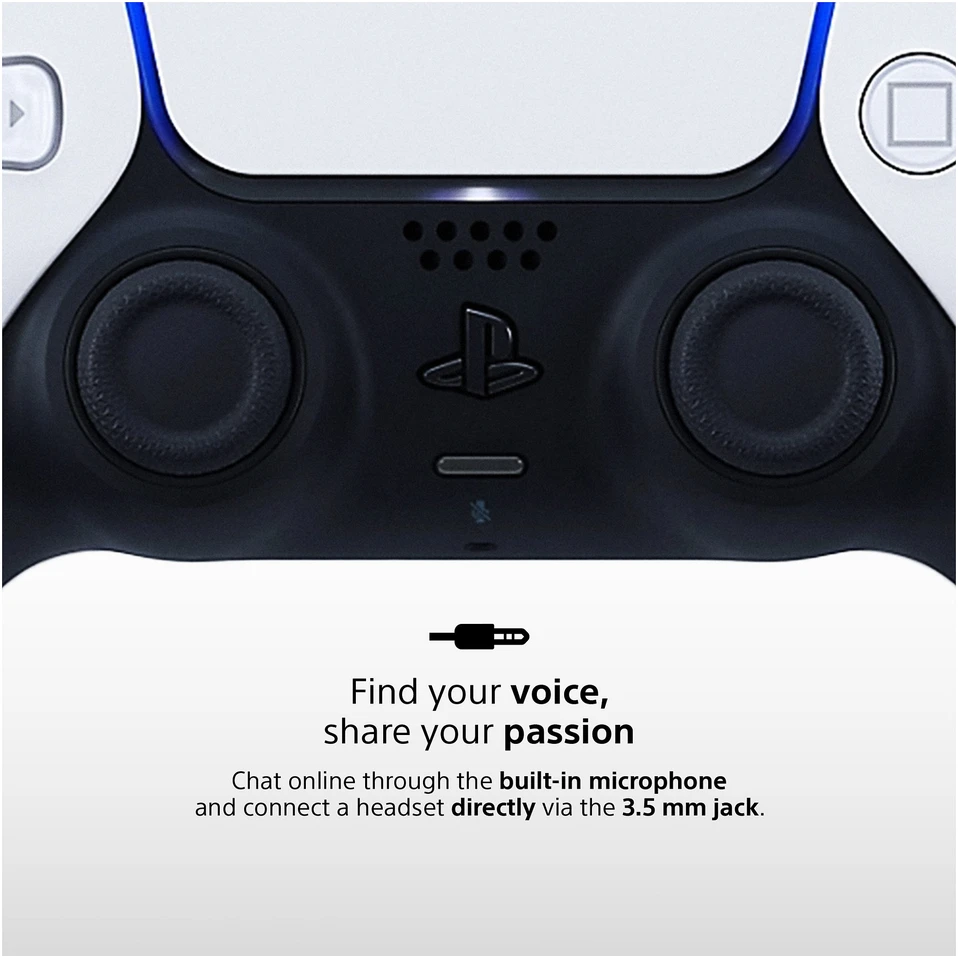 „Sony DualSense“ žaidimų valdiklis, baltas, PS5