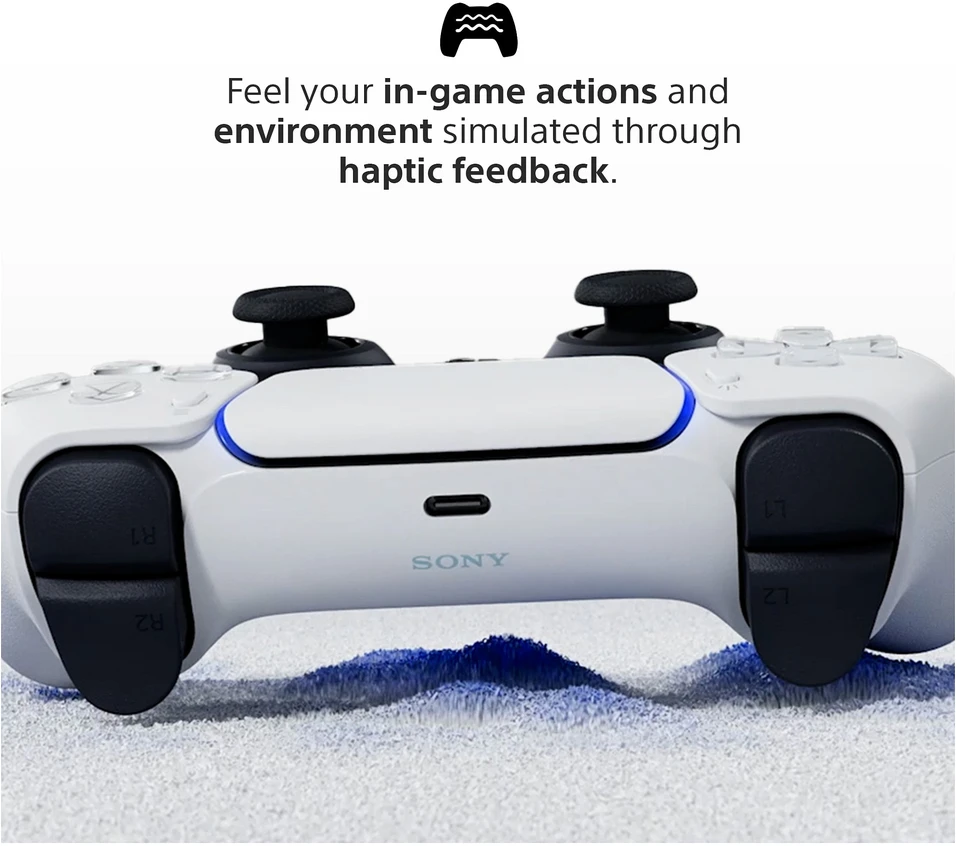 „Sony DualSense“ žaidimų valdiklis, baltas, PS5