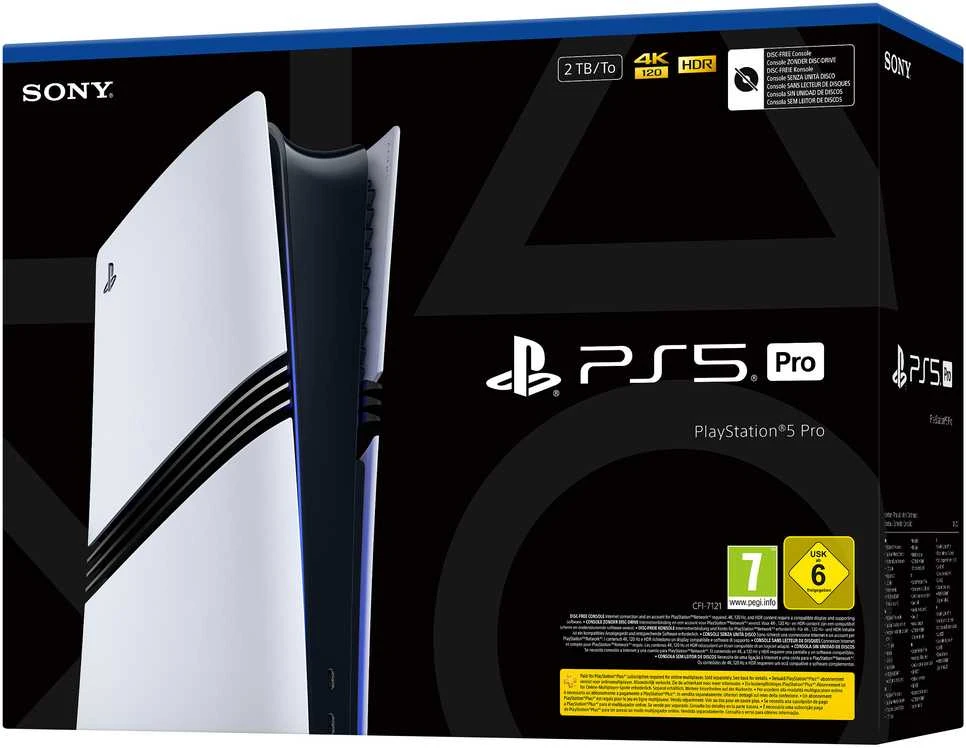 Sony PlayStation 5 PRO žaidimų konsolė (2 TB SSD, Digital)