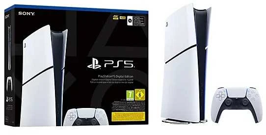 Konsolė Sony PlayStation 5 Digital Slim Edition 825 GB SSD Wi-Fi, Balta