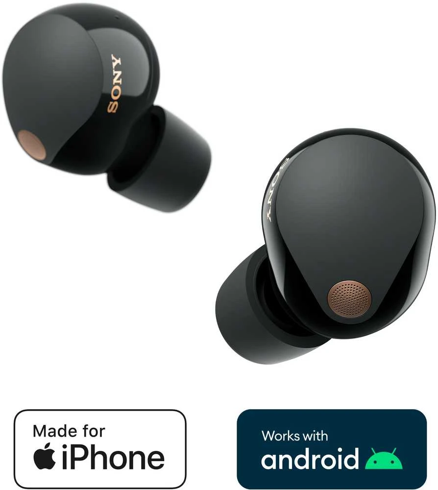 Sony WF-1000XM5 Earbuds Belaidės ausinės, ANC, belaidis įkrovimas, Juodos spalvos
