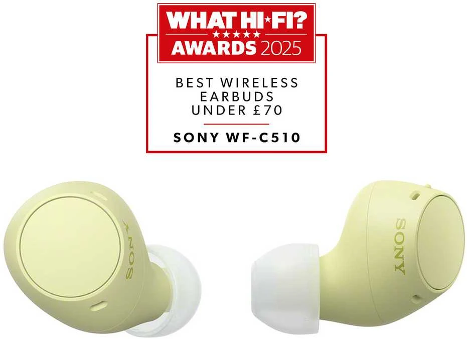 Ausinės Sony WF-C510 | Bluetooth | į ausis įkišamos | Belaidės | Geltonos spalvos