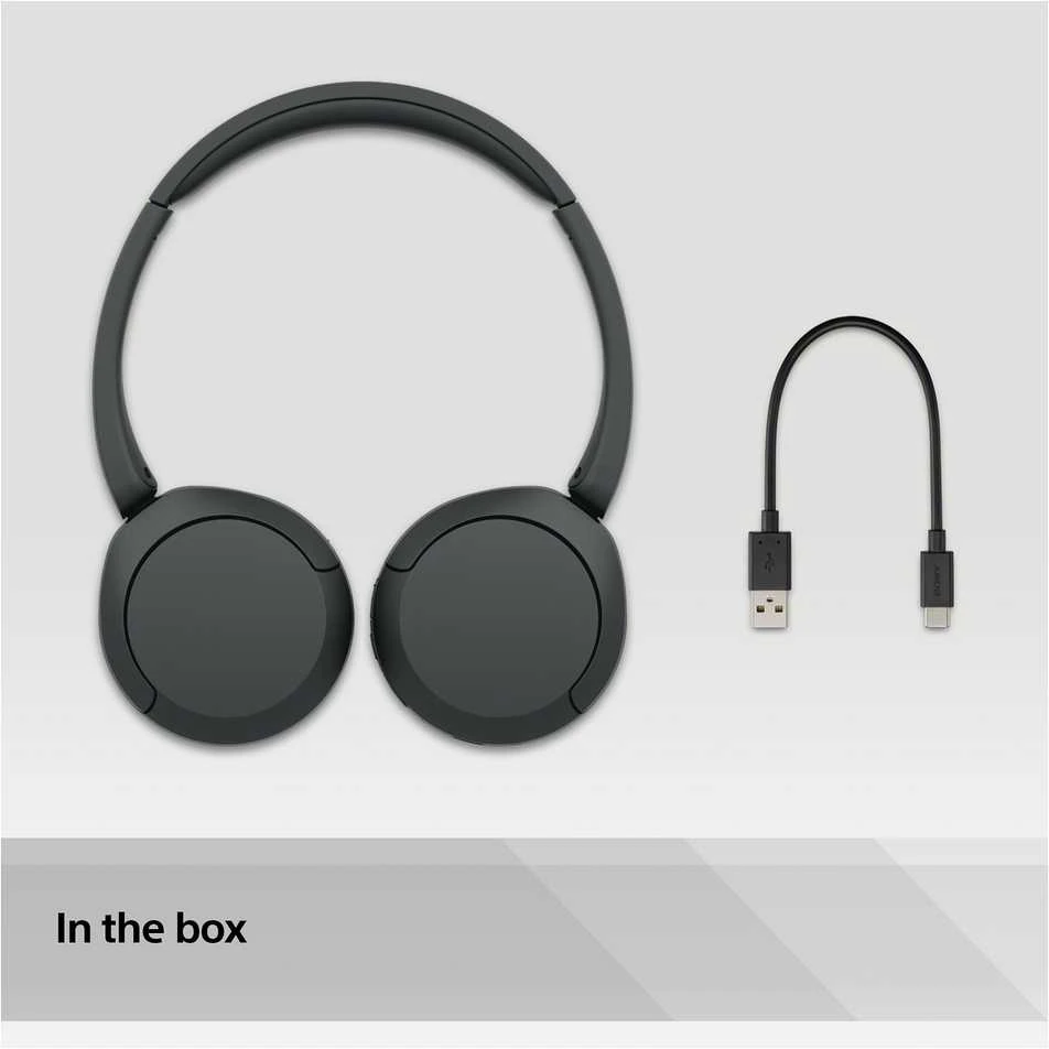 Belaidės Ausinės Sony WH-CH520B, Juodos spalvos