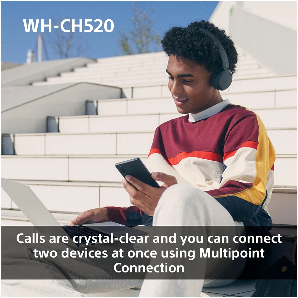 Belaidės Ausinės Sony WH-CH520L, Rožinės