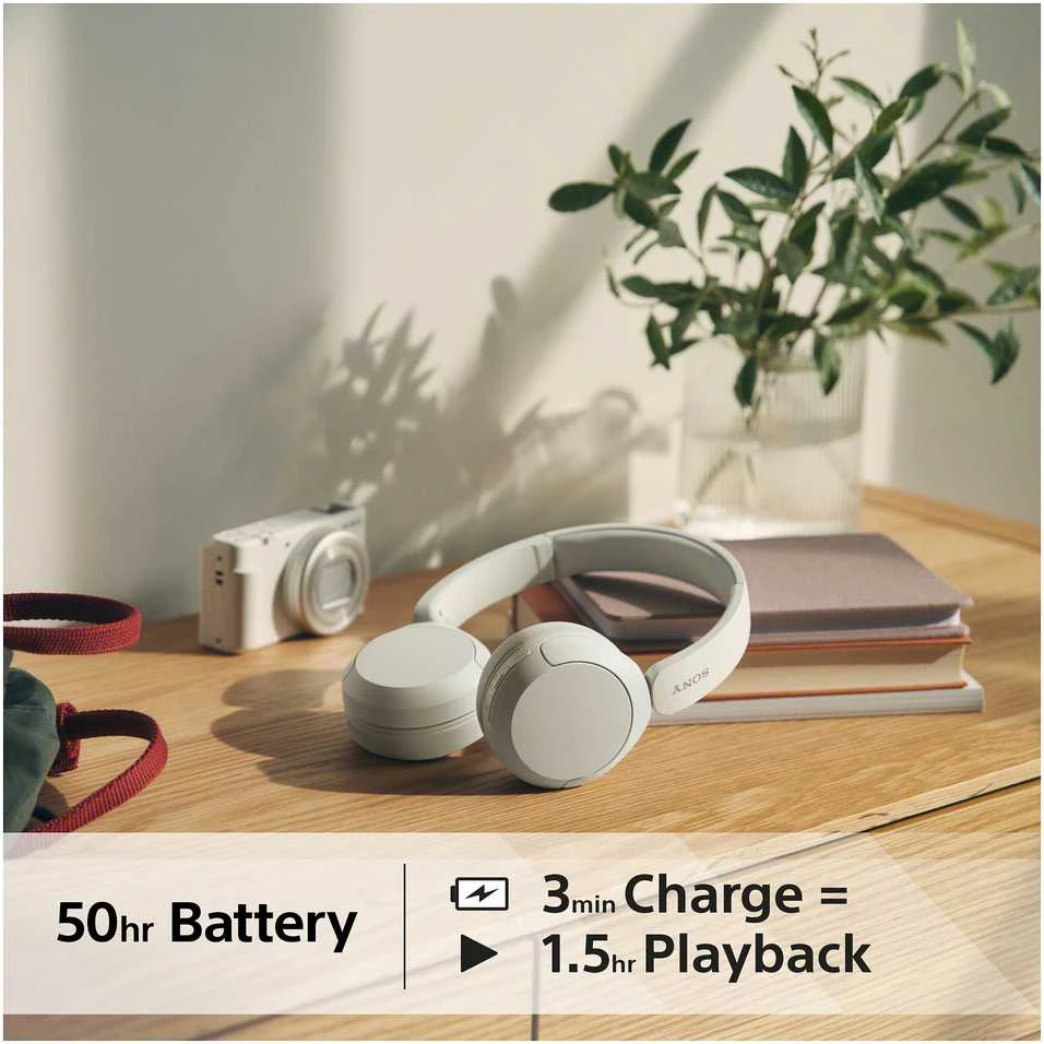 Belaidės Ausinės Sony WH-CH520W, Baltos spalvos