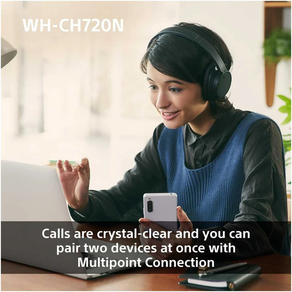 Sony WH-CH720N belaidės ausinės, Rožinės
