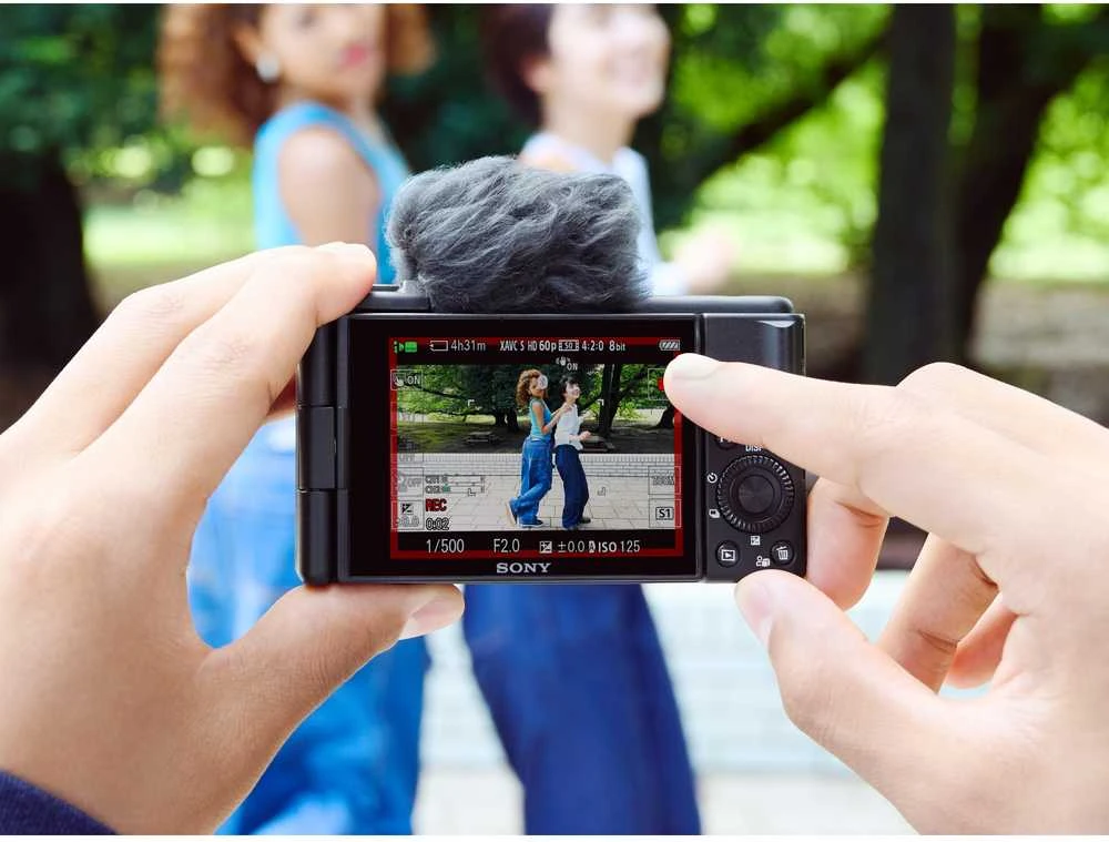 Kamera „Sony ZV-1F Vlog“.