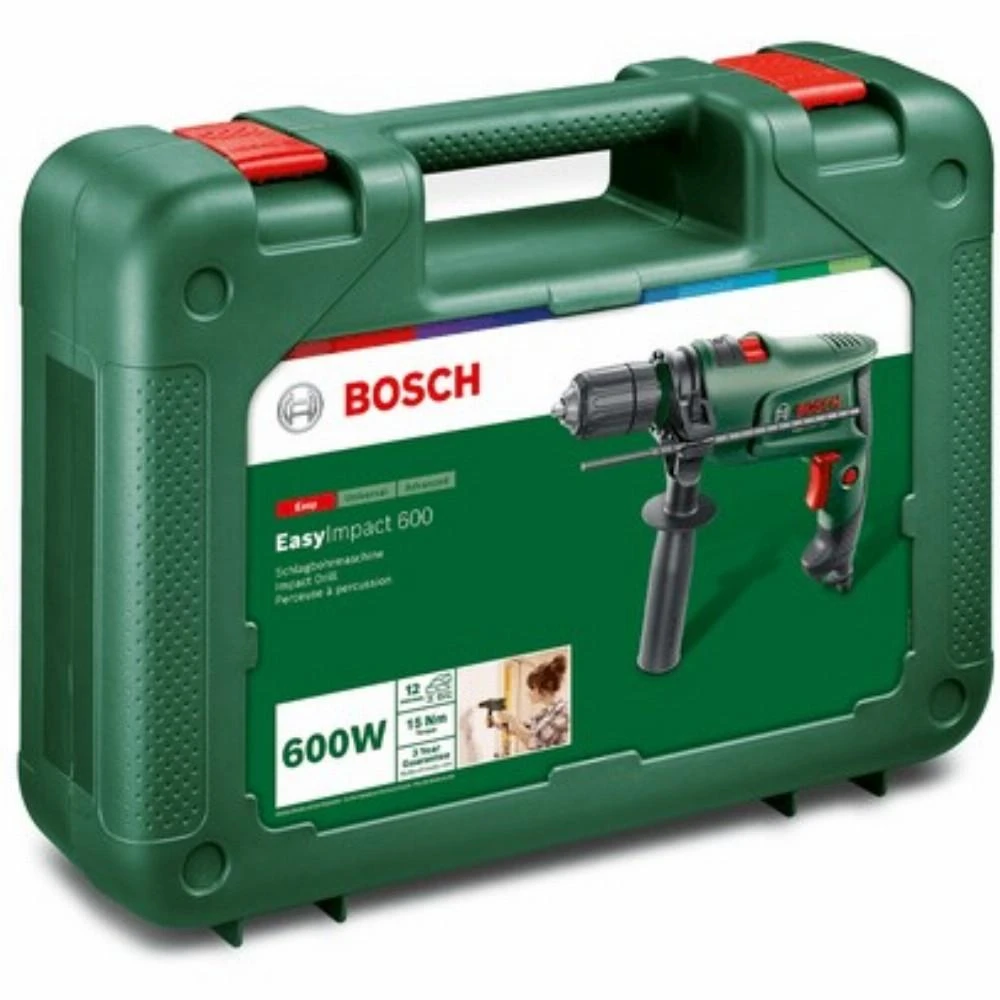 Bosch EasyImpact 600 lagaminas su gręžtuvu